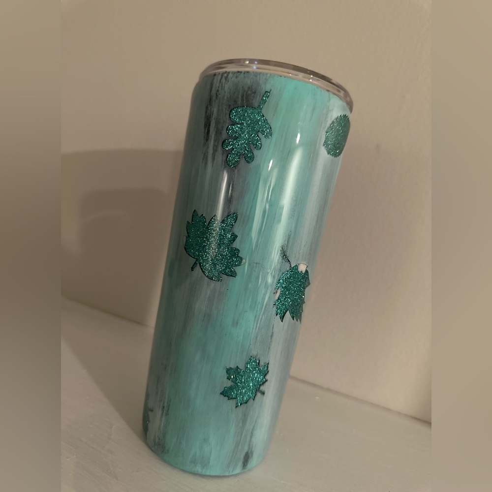20oz epoxy glitter tumbler new